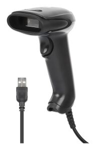 Manhattan 153997 Barcodeleser Tragbares Barcodelesegerät 1D/2D LED Schwarz