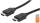 Manhattan Zertifiziertes Premium High Speed HDMI-Kabel mit Ethernet-Kanal, 4K@60Hz, HEC, ARC, 3D, 18 Gbit/s Bandbreite, HDMI-Stecker auf HDMI-Stecker, geschirmt, schwarz, 1 m