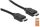 Manhattan Zertifiziertes Premium High Speed HDMI-Kabel mit Ethernet-Kanal, 4K@60Hz, HEC, ARC, 3D, 18 Gbit/s Bandbreite, HDMI-Stecker auf HDMI-Stecker, geschirmt, schwarz, 1 m