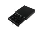 Equip Kassenschublade für POS-System, 4 Geldschein- und 8 Münzfächer, Münzfächer herausnehmbar, RJ11-Anschluss für Fernöffnung