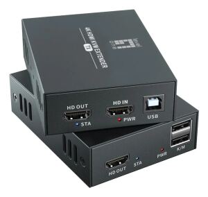 LevelOne HVE-8111 Audio-/Video-Leistungsverstärker AV-Sender & -Empfänger Schwarz