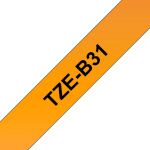 Brother TZE-B31 Etiketten erstellendes Band Schwarz auf...
