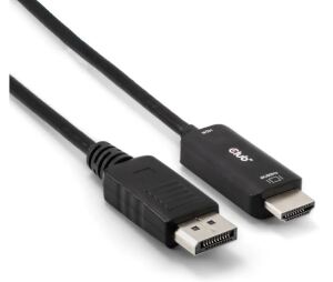 CLUB3D CAC-1083 DisplayPort-Kabel 2 m HDMI Typ D (Mikrofon) Schwarz