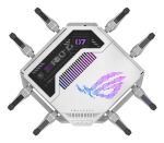 ASUS ROG Rapture GT-BE19000AI WLAN-Router 10 Gigabit Ethernet Tri-Band (2,4 GHz/5 GHz/6 GHz) Weiß