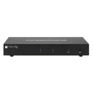 Techly IDATA-DP-KVM2 Tastatur/Video/Maus (KVM)-Switch Schwarz