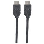 Manhattan High Speed HDMI-Kabel, 4K@30Hz, ARC, 3D, HDMI-Stecker auf HDMI-Stecker, geschirmt, schwarz, 1,5 m
