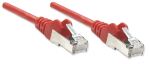 Intellinet Netzwerkkabel, Cat5e, SF/UTP, CCA, Cat5e-kompatibel, RJ45-Stecker/RJ45-Stecker, 7,5 m, rot
