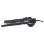 Manhattan USB-Gaming-Tastatur mit LEDs und Metallunterseite, 12 Funktionstasten, Metallunterseite, farbige LED-Hintergrundbeleuchtung, 19 Anti-Ghosting-Tasten, Schutzklasse IPX4 (spritzwassergeschützt), schwarz