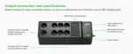 APC Back-UPS BE500G2-GR - USV 8x Steckdose, 500VA, 1 USB-Ladegerät, 1 USB-Datenanschluss