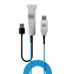 Lindy 43345 USB Kabel USB 3.2 Gen 1 (3.1 Gen 1) 30 m USB A 2 x USB A 5 Gbit/s Blau, Silber