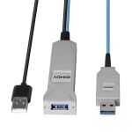 Lindy 43345 USB Kabel USB 3.2 Gen 1 (3.1 Gen 1) 30 m USB A 2 x USB A 5 Gbit/s Blau, Silber