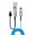 Lindy 43345 USB Kabel USB 3.2 Gen 1 (3.1 Gen 1) 30 m USB A 2 x USB A 5 Gbit/s Blau, Silber