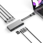 ALOGIC U2CSH-SGR laptop-dockingstation & portreplikator Kabelgebunden USB 3.2 Gen 1 (3.1 Gen 1) Type-C Schwarz, Silber