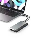 ALOGIC U2CSH-SGR laptop-dockingstation & portreplikator Kabelgebunden USB 3.2 Gen 1 (3.1 Gen 1) Type-C Schwarz, Silber