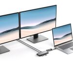 ALOGIC U2CSH-SGR laptop-dockingstation & portreplikator Kabelgebunden USB 3.2 Gen 1 (3.1 Gen 1) Type-C Schwarz, Silber