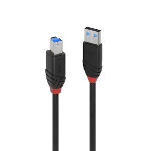 Lindy 43227 USB Kabel USB 3.2 Gen 1 (3.1 Gen 1) 10 m USB A USB B 5 Gbit/s Schwarz