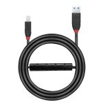 Lindy 43227 USB Kabel USB 3.2 Gen 1 (3.1 Gen 1) 10 m USB A USB B 5 Gbit/s Schwarz