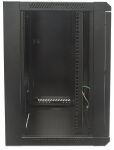 Intellinet 19" Wandverteiler, 15 HE, 770 (H) x 570 (B) x 450 (T) mm, Flatpack, schwarz
