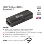 CLUB3D CAC-1307 Audio-/Video-Leistungsverstärker AV-Repeater Schwarz
