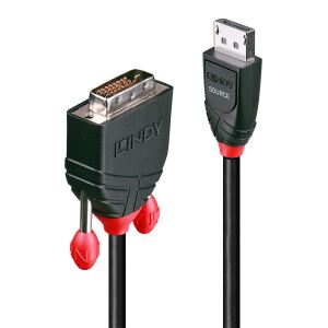 Lindy 41490 Videokabel-Adapter 1 m DVI-D DisplayPort Schwarz
