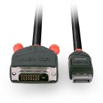 Lindy 41490 Videokabel-Adapter 1 m DVI-D DisplayPort Schwarz