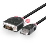 Lindy 41490 Videokabel-Adapter 1 m DVI-D DisplayPort Schwarz