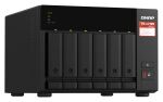 QNAP TS-673A NAS Tower Ryzen Embedded V1500B 8 GB DDR4 0 TB QNAP Turbo System Schwarz