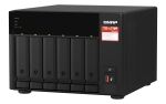 QNAP TS-673A NAS Tower Ryzen Embedded V1500B 8 GB DDR4 0 TB QNAP Turbo System Schwarz