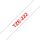 Brother TZE-222 Etiketten erstellendes Band Rot aud Weiss