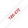 Brother TZE-232 Etiketten erstellendes Band Rot aud Weiss