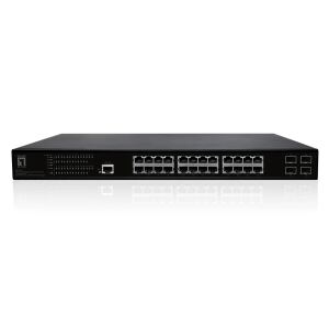 LevelOne GEP-2861 Netzwerk-Switch Managed L2 Gigabit Ethernet (10/100/1000) Power over Ethernet (PoE) 1U Schwarz