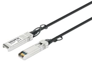 Intellinet 508407 InfiniBand/Glasfaserkabel 1 m SFP+ Schwarz, Silber