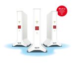 Mesh Set 4200 Dual-Band (2,4 GHz/5 GHz) Wi-Fi 6E (802.11ax) Rot, Weiß 2x2/4x4