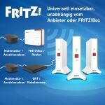 Mesh Set 4200 Dual-Band (2,4 GHz/5 GHz) Wi-Fi 6E (802.11ax) Rot, Weiß 2x2/4x4