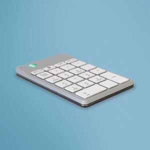 R-Go Tools Tastatur R-Go Numpad Break, ergonomischer Ziffernblock mit Pausensoftware, bluetooth, weiß