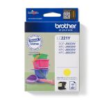 Brother LC221Y Druckerpatrone 1 Stück(e) Original Gelb