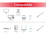 Equip Cat.6A Platinum S/FTP Patchkabel, Grau, 5.0m, 10pcs/set