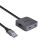 Lindy 43388 Schnittstellen-Hub USB 3.2 Gen 1 (3.1 Gen 1) Type-A 5000 Mbit/s Schwarz, Grau