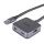 Lindy 43388 Schnittstellen-Hub USB 3.2 Gen 1 (3.1 Gen 1) Type-A 5000 Mbit/s Schwarz, Grau