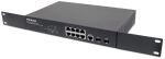 Intellinet 8-Port Gigabit Ethernet PoE+ Web-Managed Switch mit 2 SFP-Ports, 8 x PoE-Ports, IEEE 802.3at/af Power over Ethernet (PoE+/PoE), 140 W, Endspan, Desktop, PDM-Funktion, 19" Rackmount