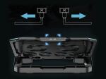Conceptronic THYIA ERGO Gaming-Notebook Kühlständer mit 6 Lüftern
