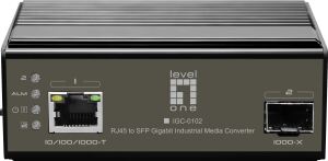 LevelOne IGC-0102 Netzwerk Medienkonverter 1000 Mbit/s Schwarz