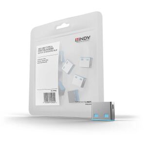 Lindy 40462 Schnittstellenblockierung USB Typ-A Blau Acrylnitril-Butadien-Styrol (ABS) 10 Stück(e)