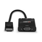 Lindy 38285 Videokabel-Adapter 0,1 m HDMI Typ A (Standard) VGA (D-Sub) Schwarz