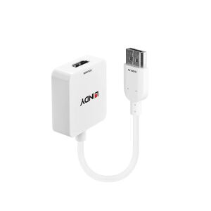 Lindy 38146 Videokabel-Adapter HDMI Typ A (Standard) DisplayPort Weiß