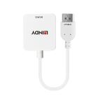 Lindy 38146 Videokabel-Adapter HDMI Typ A (Standard) DisplayPort Weiß