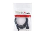 Equip Hochwertiges Netzkabel, C7 auf 2pin Euro, 3.0m