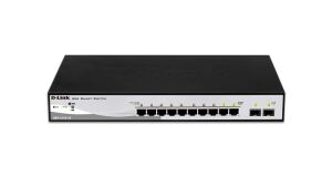 D-Link DGS-1210-10 Managed L2 Gigabit Ethernet (10/100/1000) 1U Schwarz, Grau
