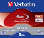 Verbatim BD-RE DL 50GB 2 x 5 Pack Jewel Case 5 Stück(e)