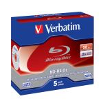 Verbatim BD-RE DL 50GB 2 x 5 Pack Jewel Case 5 Stück(e)